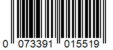 Barcode 0073391015519