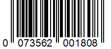 Barcode 0073562001808
