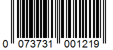 Barcode 0073731001219