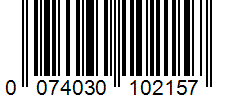 Barcode 0074030102157
