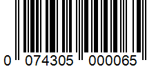 Barcode 0074305000065