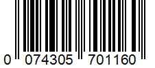 Barcode 0074305701160