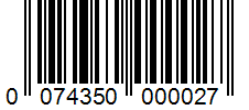 Barcode 0074350000027