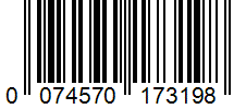 Barcode 0074570173198