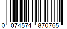 Barcode 0074574870765
