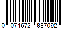 Barcode 0074672887092