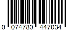 Barcode 0074780447034