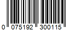 Barcode 0075192300115