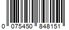 Barcode 0075450848151