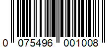 Barcode 0075496001008