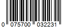Barcode 0075700032231