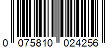 Barcode 0075810024256