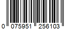 Barcode 0075951256103