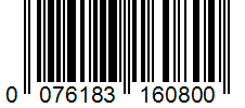 Barcode 0076183160800
