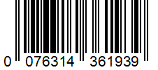Barcode 0076314361939