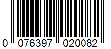Barcode 0076397020082