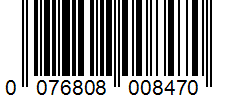 Barcode 0076808008470