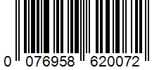 Barcode 0076958620072