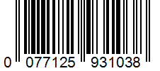 Barcode 0077125931038