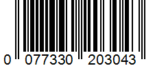 Barcode 0077330203043