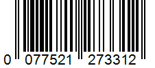 Barcode 0077521273312