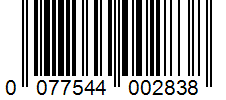 Barcode 0077544002838