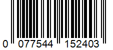 Barcode 0077544152403