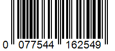 Barcode 0077544162549