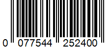 Barcode 0077544252400