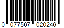 Barcode 0077567020246
