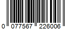 Barcode 0077567226006