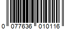 Barcode 0077636010116