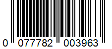 Barcode 0077782003963