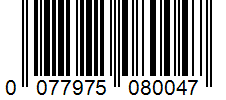Barcode 0077975080047