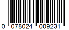 Barcode 0078024009231