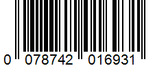 Barcode 0078742016931