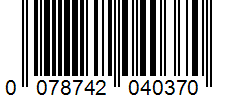 Barcode 0078742040370