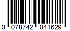 Barcode 0078742041629