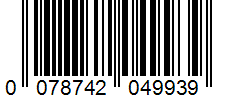 Barcode 0078742049939