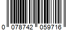 Barcode 0078742059716