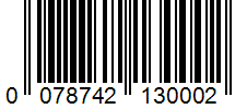 Barcode 0078742130002