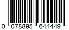 Barcode 0078895644449