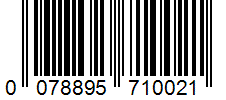 Barcode 0078895710021