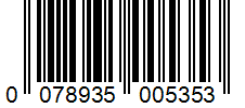 Barcode 0078935005353