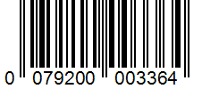 Barcode 0079200003364