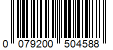 Barcode 0079200504588