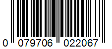 Barcode 0079706022067