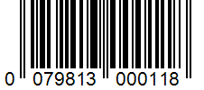 Barcode 0079813000118
