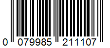 Barcode 0079985211107