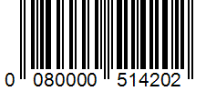 Barcode 0080000514202